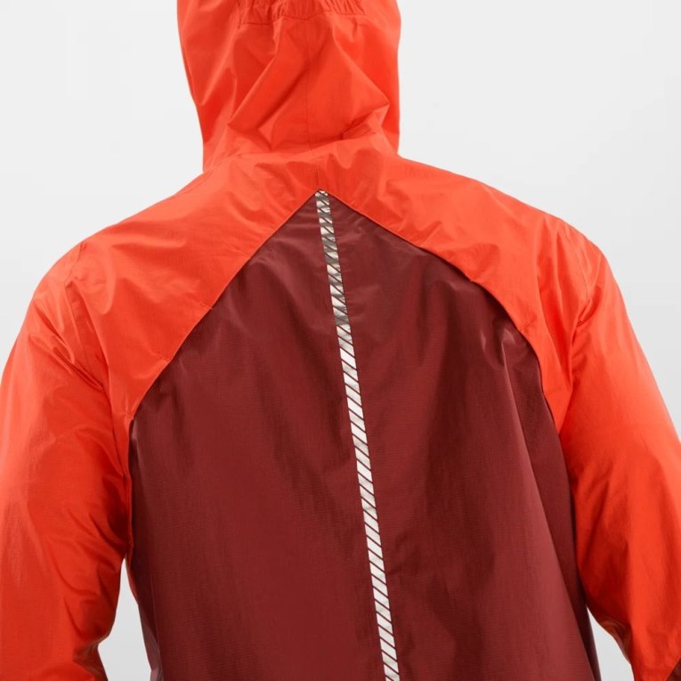 Red Salomon Bonatti Waterproof Men's Shell Jackets | IE FS4901